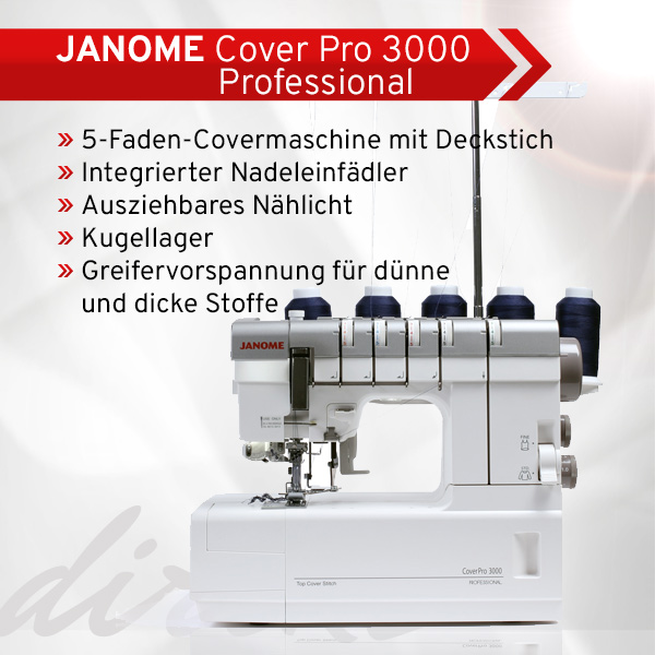 2 Janome Cover Pro 3000 xs+sm